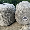 Пряжа в бобинах Merinos цвет 2201 св серый меланж. Цена указана за 10гр