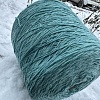 Пряжа в бобинах Silver BP бирюза пайетки +люрекс. Цена указана за 10гр