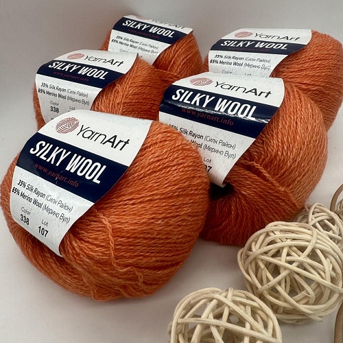 Пряжа Silky Wool 338