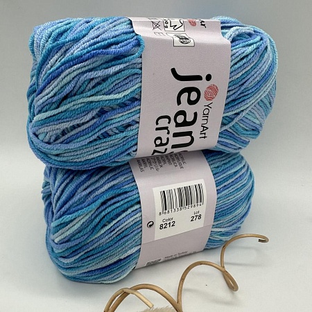 Пряжа Jeans Crazy 8212