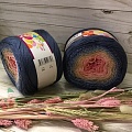 Пряжа YarnArt FLOWERS 262 (джинс-голуб-беж-розовый-т роз)