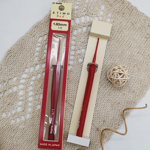 Крючки для вязания Крючок с ручкой Tulip ETIMO Red 1,8мм