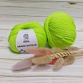 Пряжа Merino 90 (171 зеленый неон)