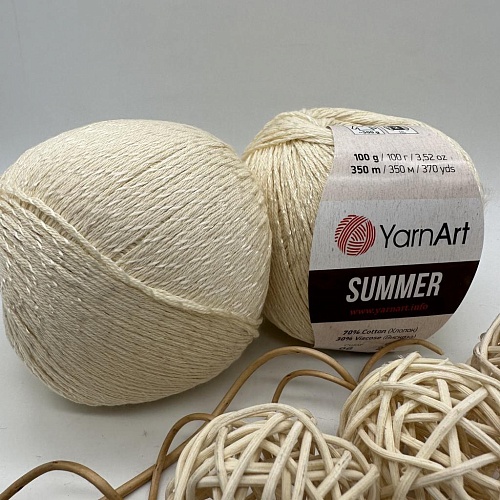 Пряжа YarnArt Summer 06 сливочный крем