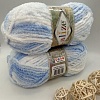 Пряжа Softy Plus 5865 бело голубой