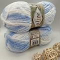 Пряжа Softy Plus 5865 бело голубой