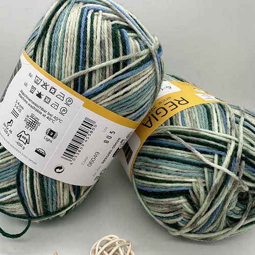 Пряжа Regia 6 - fadig Color 06049