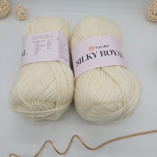 Пряжа Silky Royal 430 молочный