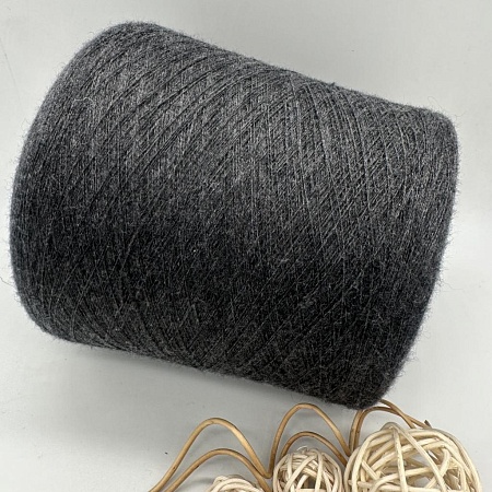 Пряжа в бобинах Loro Piana Top Cashmere цвет:medgrey mel т. серый Цена за 10гр