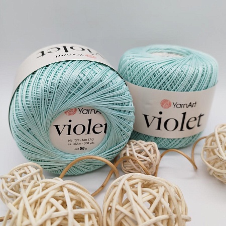 Пряжа Violet 4939 мятный