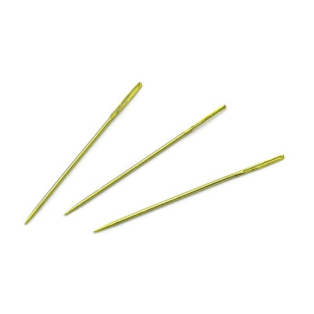Иглы 06205 Иглы ручные для синели, глади с золотым покрытием, Chenille GOLD, № 26, 4шт