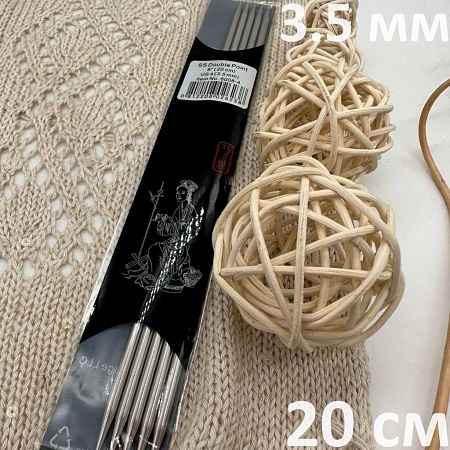 Спицы для вязания спицы чулочные металл 20 см 3.5 мм ChiaoGoo