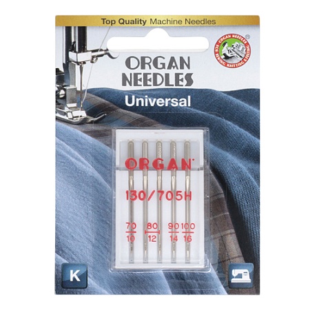 Принадлежности для шитья и рукоделия ORGAN иглы универсальные 5/70-100 Blister