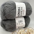 Пряжа Mohair trendy 114 серый