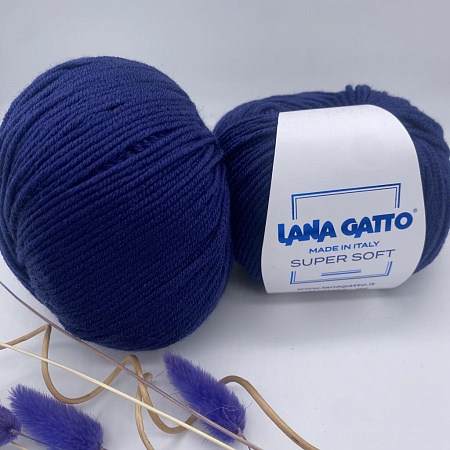 Пряжа Lana Gatto SuperSoft 13856 тем синефиолет