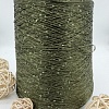 Пряжа в бобинах Lana gatto Paillettes цена за 10 грамм цвет: 31162 хаки