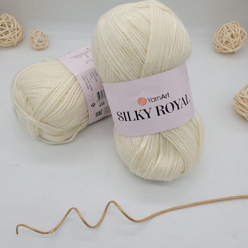 Пряжа Silky Royal 430 молочный