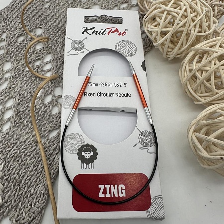 Спицы для вязания Спицы круговые Zing 22.5 cm №2.75mm