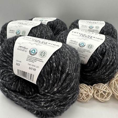 Пряжа Cotton Merino tweed 503