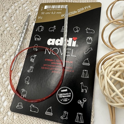 Спицы для вязания Спицы Addi Novel, 50см / 6,0 мм