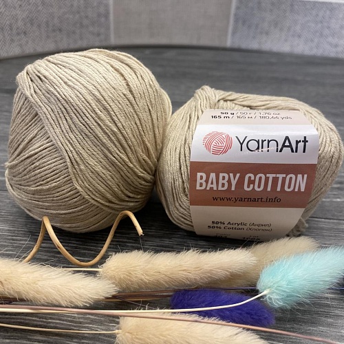 Пряжа YA Baby Cotton 403 беж