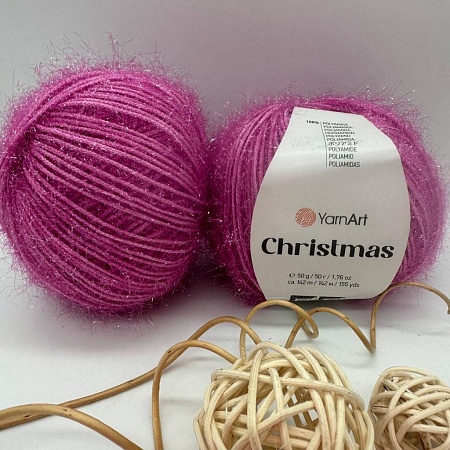 Пряжа Christmas 12 роз сиреневый
