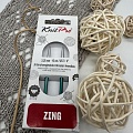 Спицы для вязания Спицы съемные укороченные &amp;quot;Zing&amp;quot; для длины тросика 20см, алюминий 3,25