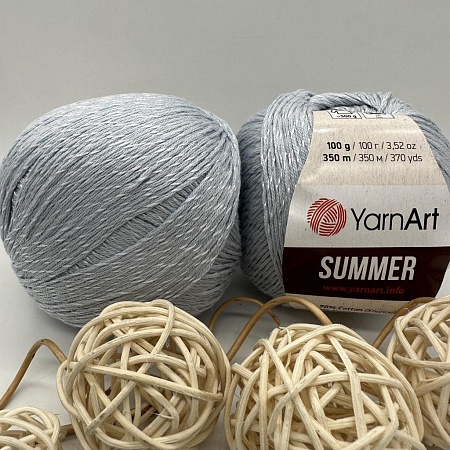Пряжа YarnArt Summer 50 серебро