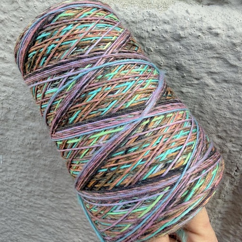 Пряжа в бобинах Multiciolor №9 Цена за 10гр