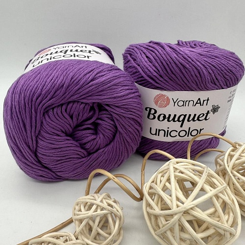Пряжа Yarn art Bouquet Unicolor 3213 сиреневый