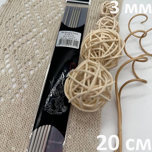 Спицы для вязания спицы чулочные металл 20 см 3 мм ChiaoGoo