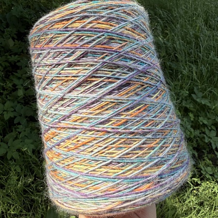 Пряжа в бобинах Multiciolor №3 Цена за 10гр