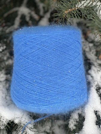 Пряжа Angora Spiky 600 голубой