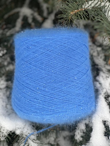 Пряжа Angora Spiky 600 голубой