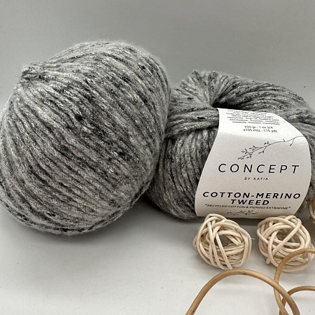 Пряжа Cotton Merino tweed 506