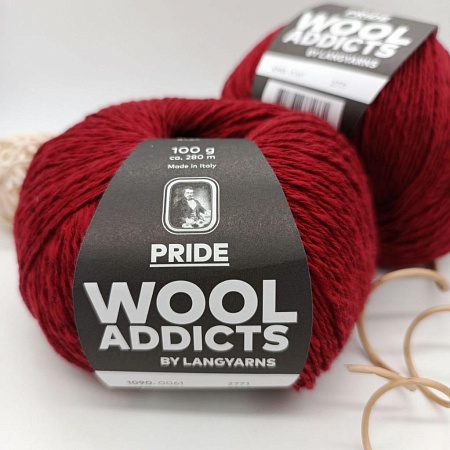 Пряжа PRIDE Wool Addicts 1090.0061 красное вино