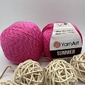 Пряжа YarnArt Summer 45 малиновый неон