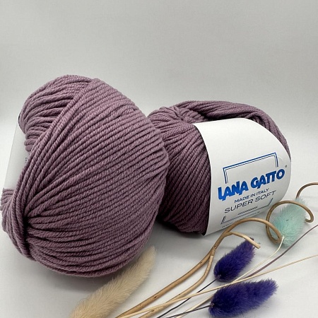 Пряжа Lana Gatto Super Soft 12940 пыльная сирень